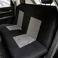 thumbnail image 4 of Full Set Butterfly Cloth Car Seat Covers - Universal Fit, Low Back Front Seat Covers, Solid Back Seat Cover, Washable Seat Cover for SUV, Sedan, Van, Beige, 4 of 9