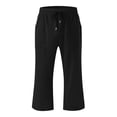 thumbnail image 4 of School Clothes for Girls Suet Pants for Girls Kids Comfortable High Waisted Wide Leg Pants Drawstring Elastic Trousers Comfy Straight Leg Long Pants With Pockets, 4 of 5