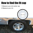 thumbnail image 4 of 3.19 Inch Center Caps Push Through for Truck RV Trailer Wheels Wheel Rims 3.19" Center Bore Chrome Steel (Fit 3.19" Bore 3.39" H) 4 Pieces, 4 of 4
