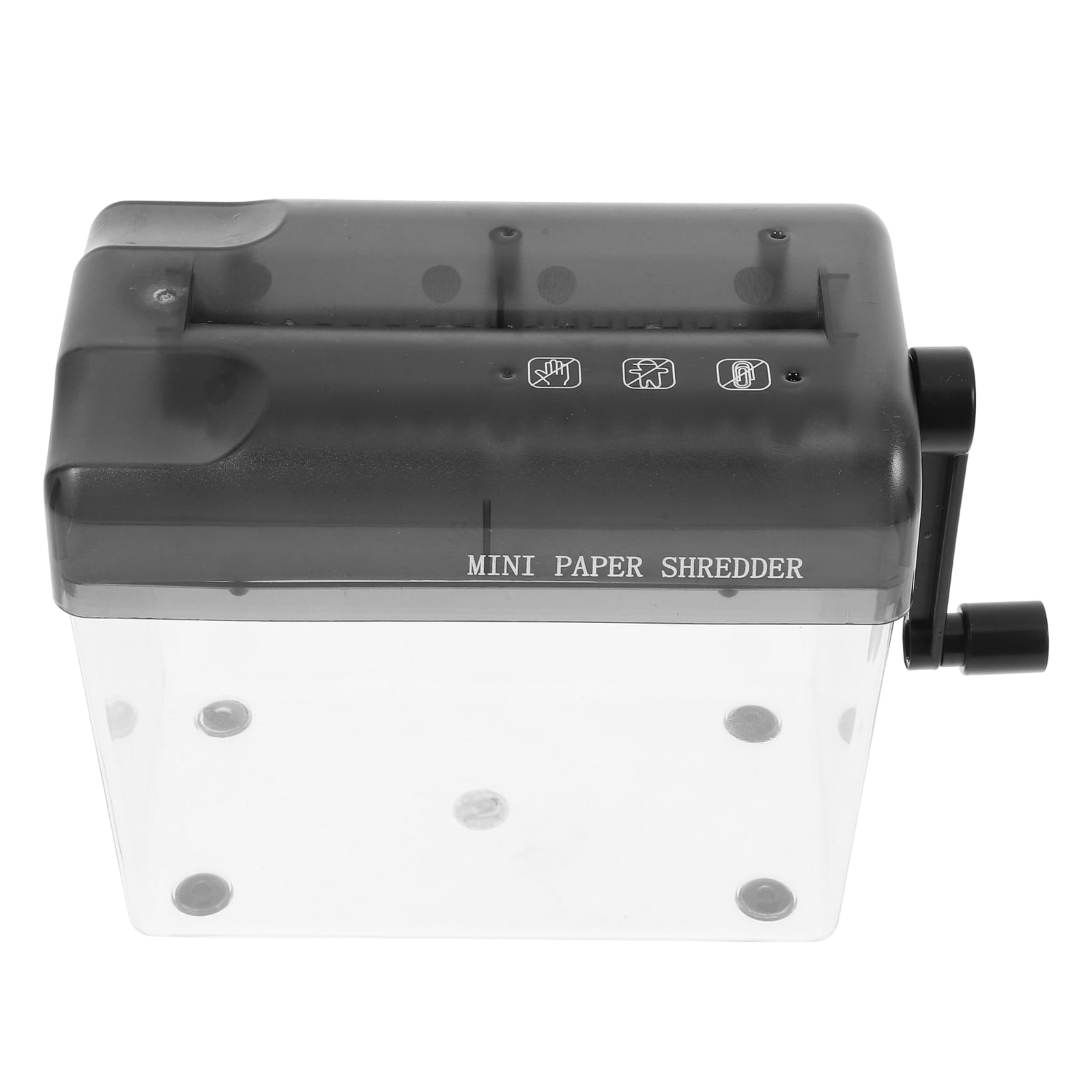 GETAJGHSD 1Pcs Wear Resistant Manual Shredder With Transparent Dust Box For Document Shredding Home Office Shredder