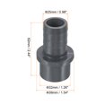 thumbnail image 2 of Unique Bargains UPVC Reducer Pipe Fitting 32mm OD 25mm Barbed, 2 Pack Straight Coupling Adapter Connector, Grey, 2 of 5