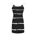 thumbnail image 4 of Pompotops Femmes Casual V-Cou Sans Manches Bande Impression Gilet en Vrac Sling Robe, 4 of 6