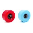 thumbnail image 3 of jinwen 4 Roues de Patinage à Roulettes - Roues Résistantes Accessoires pour Patins à Roulettes à Double Rangée Rouge, 3 of 9