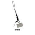 thumbnail image 4 of ziyahi Universal Mobile Phone Lanyard Adjustable Detachable Neck Hanging Rope Microfiber Reusable Anti-lost Strap for Climbing Gray Short, 4 of 4