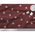 thumbnail image 2 of Soimoi Rayon Crepe Fabric Diamond & Circle Block Print Fabric by The Yard 46 Inch Wide, 2 of 2