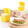 thumbnail image 1 of Oleegame 1PC Produce Storage Sliced Cheese Storage Container Plastic Butter Block Cheese Slice Storage Box With Flip Lid Cheese Slice Holder Sliced Cheese For Refrigerator Food Yellow, 1 of 9