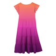 thumbnail image 5 of FhsagQ Robes Filles Été Dégradé Col Rond Manches Volantées Ligne à Étages Robe Décontractée Respirante Confortable Robe Ludique pour Enfants Tout-Petits Fête d'Anniversaire Tenue Quotidienne 8-9 Ans, 5 of 5