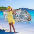 thumbnail image 4 of Microfiber Beach Towel Sandproof 30 in x 60 in Quick-Dry Portable Travel Towel for Beach Pool Yoga Camping, 4 of 6