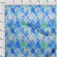 thumbnail image 3 of oneOone Polyester Lycra Medium Blue Fabric Swirl & Mandala Sewing Craft Projects Fabric Prints By Yard 56 Inch Wide, 3 of 4