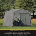 thumbnail image 4 of ShelterLogic 10' x 10' x 8' Gray Replacement Cover, 4 of 4