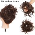 thumbnail image 2 of Chignon Synthétique Désordonné Pièce de Cheveux Ondulée Bouclée Élastique Chignon Épais pour Femmes Filles, 2 of 7