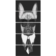 thumbnail image 2 of Portrait de Bouledogue Français à la Mode - Impression d'Art sur Toile d'Animal, 2 of 3