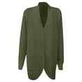 thumbnail image 4 of LOVZFMLL Cardigan for Women's Cardigan Color Coarse Knit Loose Oversized Knitwear, 4 of 6