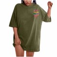 thumbnail image 2 of LSLJS Oversized T Shirts for Women Plus Size Slogan Graphic Drop Shoulder Short Sleeve Tops Summer Loose Pullover Tees, 2 of 8