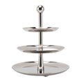 thumbnail image 2 of Cupcake Display Stands, Serving Tray Platters Tiered Serving Tray Stainless Steel Large Capacity Multi Functional Fruit Pastry Holder Cupcake Stand for Birthday Party Wedding Cakes, 2 of 8