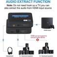 thumbnail image 2 of HDMI Audio Extractor Support 4K 60Hz HDMI Audio Converter Adapter Splitter Extractor, 2 of 6
