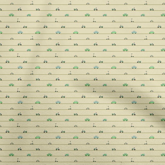 oneOone Viscose Chiffon Light Yellow Fabric Transport Craft Projects Decor Fabric Printed By The Yard 42 Inch Wide