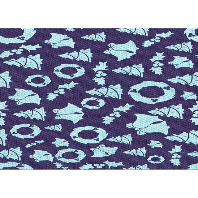 Ahgly Tapis Rectangulaire Lavable en Machine Intérieur Transitionnel Bleu Denim, 3 Pieds x 5 Pieds