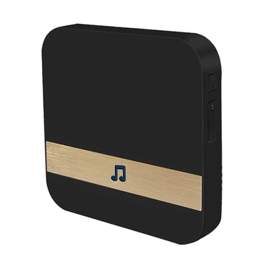 Yeacher Carillon à Enficher pour Sonnette Vidéo Sans Fil d'Entrée avec Sélection Musicale Réglable Ding - Dong pour Sonnette de Porte Fréquence 433 MHz (AC 90-)