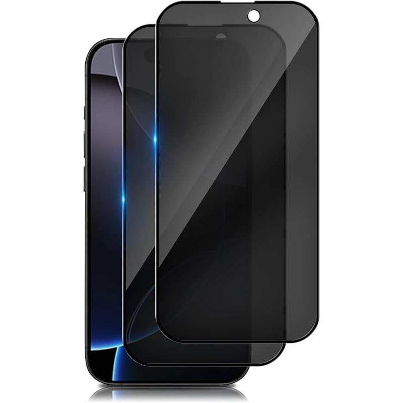 2-pack iPhone 16 Pro max 6.9-inch Privacy screen Protector, smooth touch sensitive, anti-spy anti-glare tempered glass protector