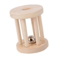 thumbnail image 3 of Lipstore Baby Roller Rattle Wood Toys Rattles with Bells Smooth Surface Infant Roller Toy C, 3 of 8