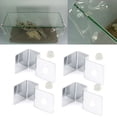 thumbnail image 1 of 4PCS Stainless Steel Fish Glass Cover Support Bracket, Fish Tank Cover Holder Aquarium Glass Cover Support Bracket Holders for Protecting, 1 of 7
