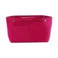 thumbnail image 1 of Maytalsory Travel-friendly Felt Insert Bag Cosmetics Safe On Go Made With Felt Makeup Organizer Inner Bags Rose Red, 1 of 6