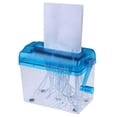 thumbnail image 5 of Portable Manual Paper Shredder, Mini Hand Shredder for Documents, Light And Compact For Safe And Easy Paper Disposal At Home Or Office, Blue, 5 of 5