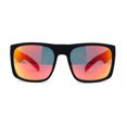 thumbnail image 3 of Mens OG Flat Top Rectangle Gangster Mob Shade Sunglasses Orange Mirror, 3 of 4