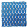 thumbnail image 4 of Bimba Blue Dots & Raccoon Animal Printed Pure Silk Scarf For Hair Neck Head Bandanas For Women 40 x 80 Inches, 4 of 6