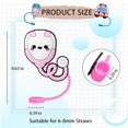 thumbnail image 2 of Ramiter Care Silicone Straw Cover Reusable Straw Straw Plug Cartoon Shaped Protective Sleeve Bowl Cups, 2 of 4
