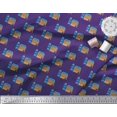 thumbnail image 3 of Soimoi Velvet Fabric House Architectural Printed Fabric 1 Yard 58 Inch Wide, 3 of 5