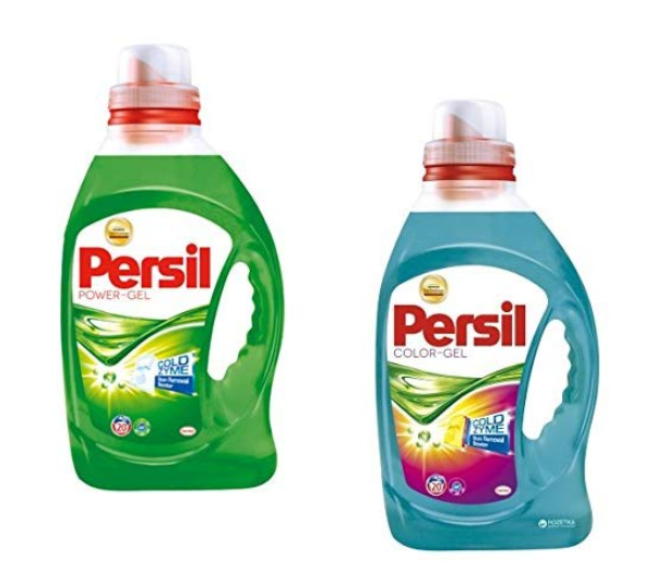 Persil Color & Universal Liquid GEL Laundry - Detergent Combo Set- 20 WL / 1.0-1.46 L Each.