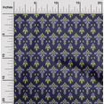 thumbnail image 1 of oneOone Tissu Popeline de Coton Imprimé Ikat Tourbillon & Paisley 1 Yard 42 Pouces de Large, 1 of 4