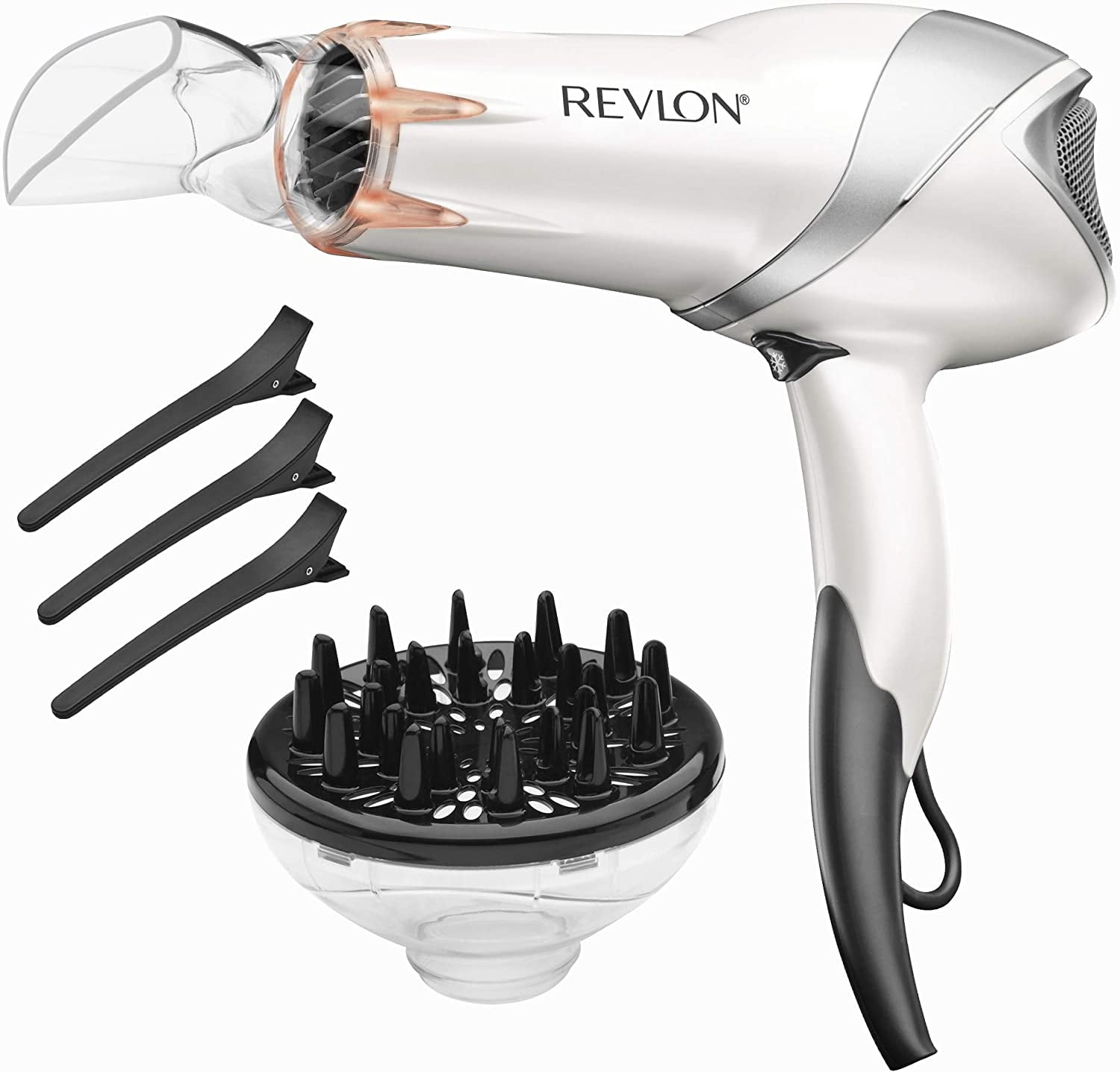 Sèche-cheveux infrarouge Revlon 1875 W avec pinces à cheveux