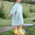 thumbnail image 4 of Cowsor Ponchos de Pluie Imperméables pour Garçons Filles Poncho de Pluie Réutilisable avec Capuchon et Manches Manteaux de Pluie Imperméables d'Extérieur Veste, 4 of 7
