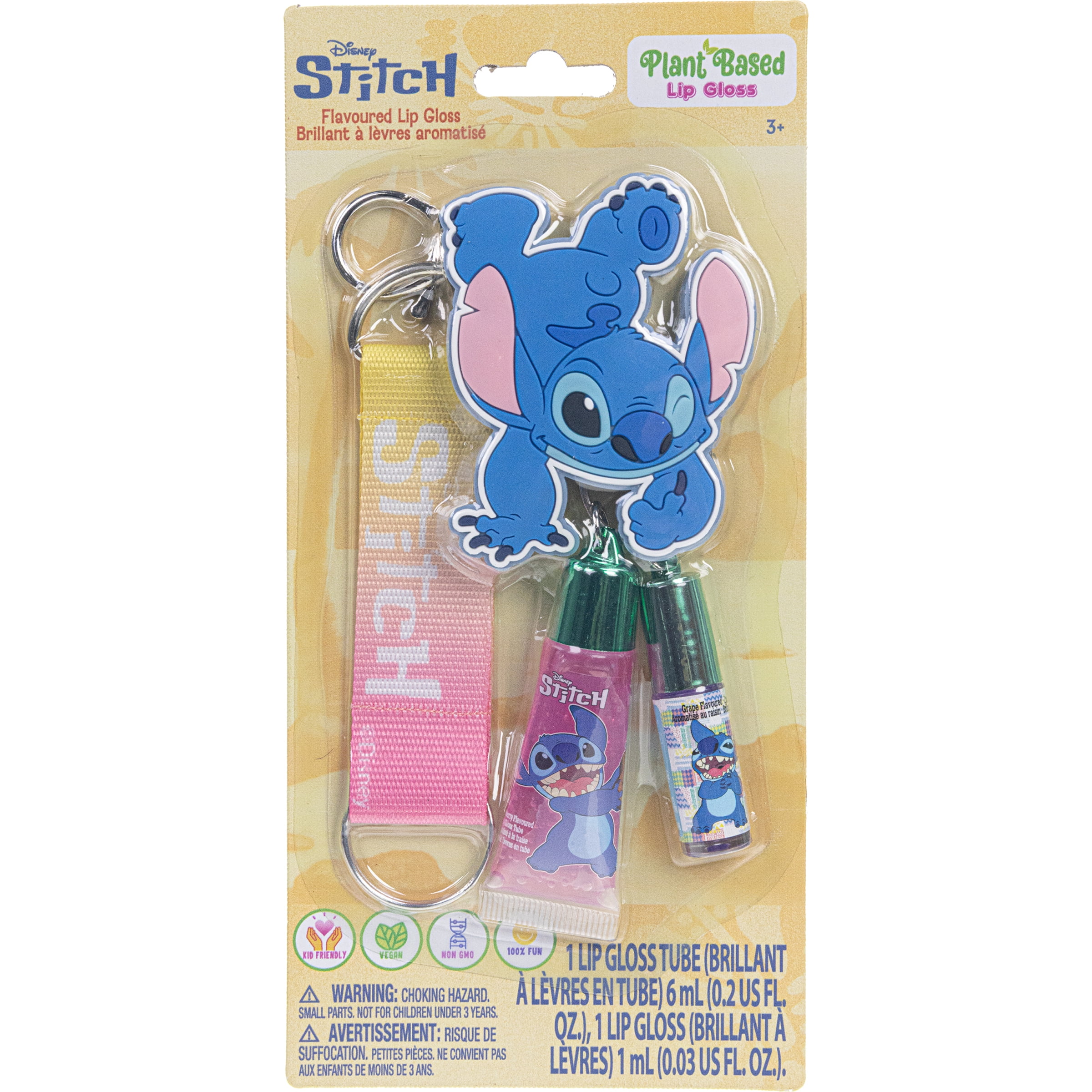 Ensemble de petits porte-clés brillants à lèvres Disney Stitch