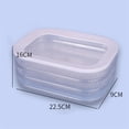 thumbnail image 3 of EGNMCR Lunch Sacs à pour Femmes Boîte à Bento Transparente avec Couvercle Boîte de Conservation pour Réfrigérateur Cuisine Qualité Alimentaire Boîte de Rangement pour Gingembre et Ail Boîte de Réfrigérateur pour Viande Boîte pour Fondue Chinoise Plat d'Accompagnement Plat d'Accompagnement, 3 of 9
