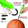 thumbnail image 3 of Portable Pump Volleyball Football Soccer Inflatable Tool Hand Push Air Pumps Inflation Accessory Household Playground Green, 3 of 9