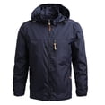 thumbnail image 1 of DPTALR Veste Mince pour Homme Coupe-Vent de Sport Décontractée à Capuche, 1 of 7