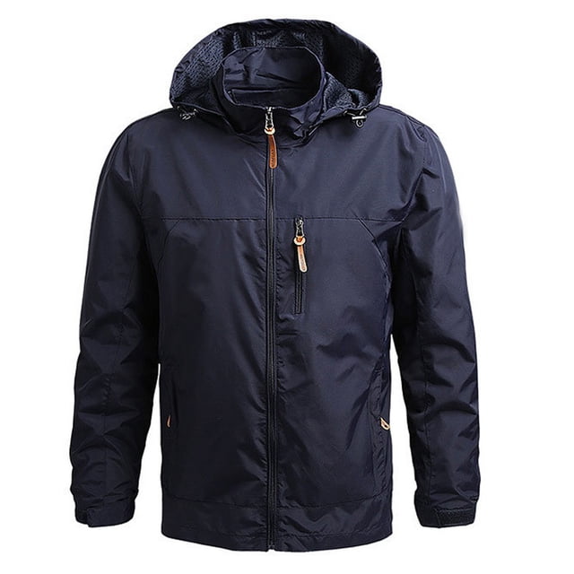 DPTALR Veste Mince pour Homme Coupe-Vent de Sport Décontractée à Capuche