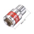thumbnail image 2 of Unique Bargains 2 Pcs 1/2-Inch Drive by 11mm Shallow Socket w Red Band, Cr-V, 6-Point, Metric, 2 of 4