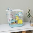 thumbnail image 2 of PawHut Hamster Cage, Gerbil Cage with Exercise Wheel, Play Tube, 2 of 10