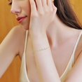 thumbnail image 4 of 1 Gold Set With Blue Diamond Ladies Family Simple BraceletThe Best Gift for A Loved One, 4 of 9