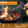 thumbnail image 4 of DOMINOX  Propane Torch Grill & Cooking, Adjustable Campfire Starter, Torch Burner by Propane, MAP and MAPP, for Searing Steak, BBQ, Soldering, Gas Tank Not Included, Black, 4 of 7