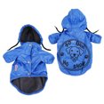 thumbnail image 1 of SUSSEXHOME Pets Dog Raincoat with Hood - Full Coverage Dog Rain Jacket with Fleece Lining - Machine Washable Waterproof Raincoat for Dogs - Blue, 1 of 8