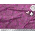 thumbnail image 3 of Soimoi Rayon Fabric Texture & Autumn Leaves Print Fabric by Yard 56 Inch Wide, 3 of 3