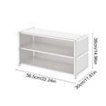 thumbnail image 3 of C Shoe Rack Multi Layer Dust Proof Shoe Cabinet Under Table Saving Space At The Door Plastic Storage Organizer 22.24X14.96X11.81 Inches 1.32 Lb, 3 of 7