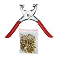 thumbnail image 2 of DOLITY 3xNew Eyelet Fabric Plier Punch Tool Leather Belt Hole Maker + 100 Eyelet, 2 of 9