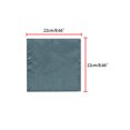 thumbnail image 3 of INSPIRE CHIC Men's Pocket Square Solid Color Handkerchiefs Self-folded For Wedding Party Dark Gray One Size, 3 of 4